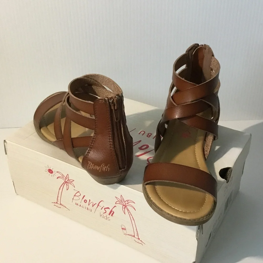 Blowfish Brown Girls Strappy Sandals